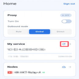Update Cloudss service and node information